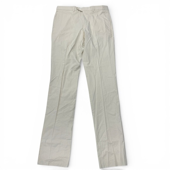 Brooks Brothers Tessuti di Sondrio Pants Trousers Mens 33 Beige NWT Unhemmed